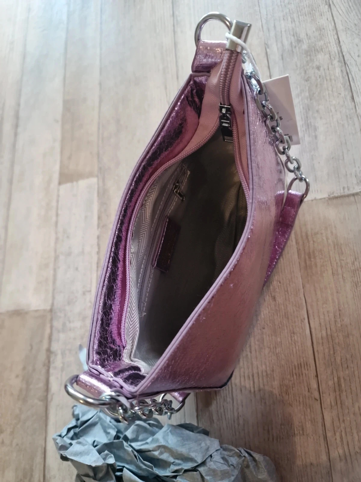 Sac bandoulière rose brillant – photo 16